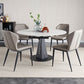 Extendable Round Dining Table Modern Sintered Stone Table with Metal Pedestal Base Clearhalo ' dining_table' 'Dining Tables & Seating' 'Dining Tables' 'furn' 'furn_dining_table' 'Furniture' 'furniture_dining_table' 'Kitchen & Dining Furniture' 'kitchen&dining_furn' 'kitchen' 'kitchen_dining_table' 1200x1200_52fb8bd4-cf61-4e4b-9d2c-23a41b3d8e46