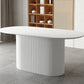 Metal Modern Oval Dining Table White Sintered Stone Top Table for Dining Room and Kitchen Clearhalo ' dining_table' 'Dining Tables & Seating' 'Dining Tables' 'furn' 'furn_dining_table' 'Furniture' 'furniture_dining_table' 'Kitchen & Dining Furniture' 'kitchen&dining_furn' 'kitchen' 'kitchen_dining_table' 1200x1200_52fbdccf-509d-4165-adb3-a9e87c31ed36