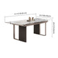 Minimalist Sintered Stone Extendable Dining Set Rectangle Kitchen Dining Set with Double Pedestal Clearhalo 'Dining Room Sets' 'Dining Tables & Seating' 'dining_room_set' 'furn' 'furn_dining_room_set' 'Furniture' 'furniture_dining_room_set' 'Kitchen & Dining Furniture' 'kitchen&dining_furn' 'kitchen' 1200x1200_52fc3643-5b9b-45c5-9249-907543b0ea18