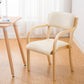 Home Scandinavian Arm Chair Open Back Wood Upholstered Dining Room Chair Clearhalo ' kitchen&dining_furn' 'Dining Chairs' 'Dining Tables & Seating' 'dining_chair' 'furn' 'furn_dining_chair' 'Furniture' 'furniture_dining_chair' 'Kitchen & Dining Furniture' 'kitchen' 1200x1200_52fc61d4-0b31-4881-91d4-288757ebdfec