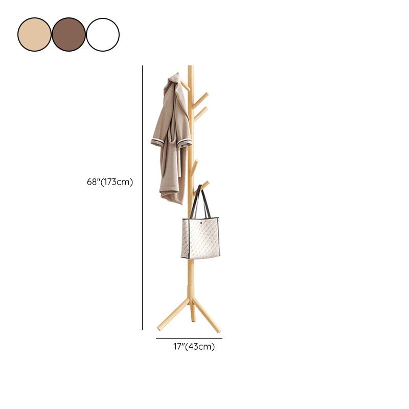 Colgadora moderna de colgilla de madera enmarcada con ganchos con ganchos