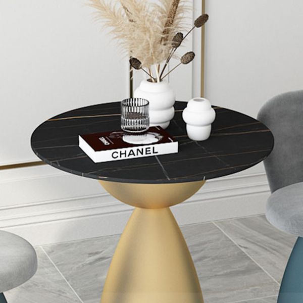 Minimalist Round Shape Sintered Stone Dining Table Standard 27.5 inch Dining Table for Kitchen Clearhalo ' dining_table' 'Dining Tables & Seating' 'Dining Tables' 'furn' 'furn_dining_table' 'Furniture' 'furniture_dining_table' 'Kitchen & Dining Furniture' 'kitchen&dining_furn' 'kitchen' 'kitchen_dining_table' 1200x1200_52fd63f6-6afb-4c82-ab89-8bdfbce4c4ff