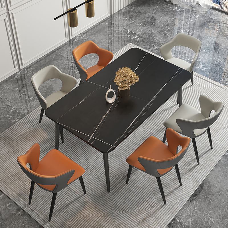 Modern Style Metal Dining Chairs Dining Open Back Arm Side Chair for Kitchen Clearhalo ' kitchen&dining_furn' 'Dining Chairs' 'Dining Tables & Seating' 'dining_chair' 'furn' 'furn_dining_chair' 'Furniture' 'furniture_dining_chair' 'Kitchen & Dining Furniture' 'kitchen' 1200x1200_52fd64a7-f2ac-4929-9d13-577c396732f6