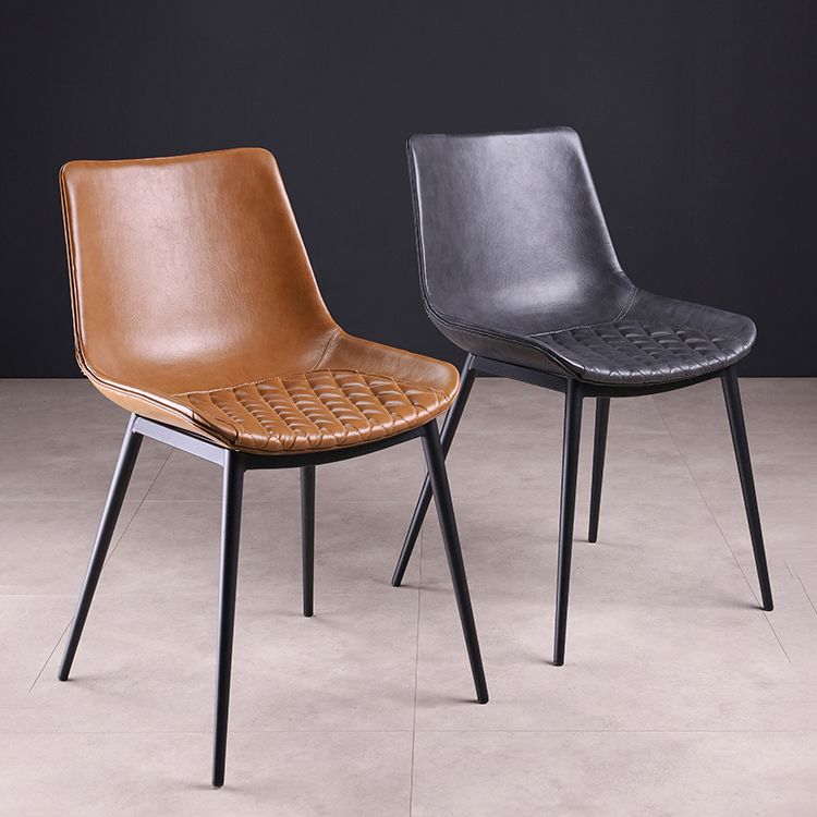 Contemporary Chairs Dining Armless Chairs with Metal Legs for Kitchen Clearhalo ' kitchen&dining_furn' 'Dining Chairs' 'Dining Tables & Seating' 'dining_chair' 'furn' 'furn_dining_chair' 'Furniture' 'furniture_dining_chair' 'Kitchen & Dining Furniture' 'kitchen' 1200x1200_52feea44-bcd5-4c8a-a1a2-d2a856f16914