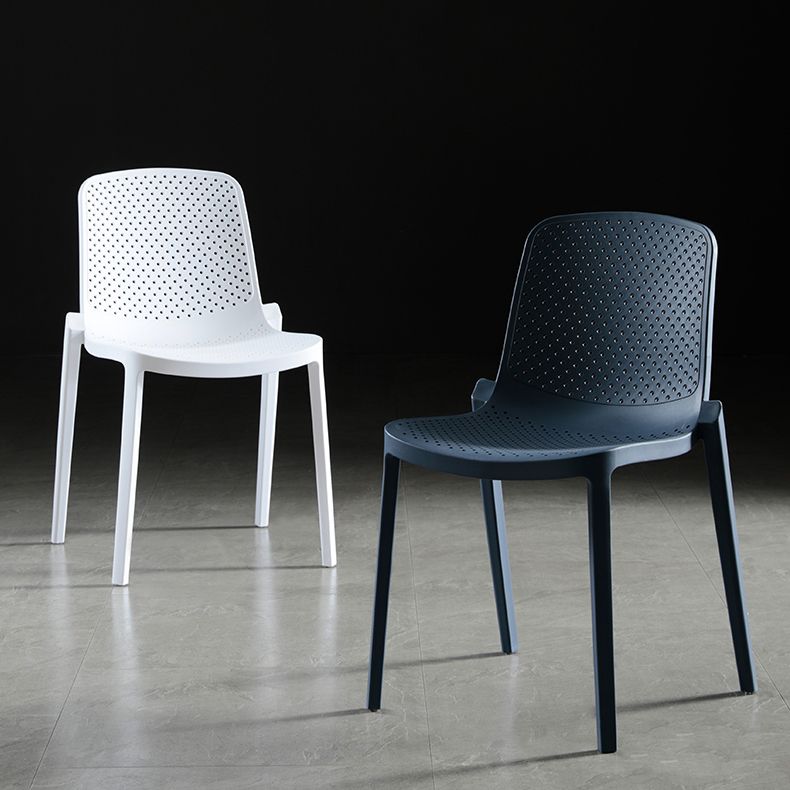 Home Contemporary Side Chair Solid Back Plastic Stackable Dining Room Chair Clearhalo ' kitchen&dining_furn' 'Dining Chairs' 'Dining Tables & Seating' 'dining_chair' 'furn' 'furn_dining_chair' 'Furniture' 'furniture_dining_chair' 'Kitchen & Dining Furniture' 'kitchen' 1200x1200_52ff9537-aa3b-4848-84ae-9463e40a262b