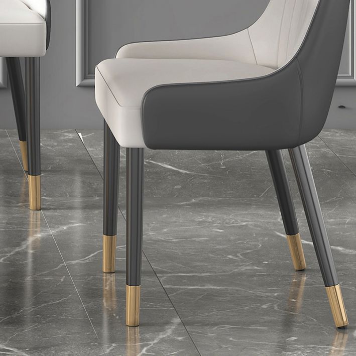 Modern Sintered Stone Dining Room Set with Rectangle Top and Gold Base Furniture Set Clearhalo 'Dining Room Sets' 'Dining Tables & Seating' 'dining_room_set' 'furn' 'furn_dining_room_set' 'Furniture' 'furniture_dining_room_set' 'Kitchen & Dining Furniture' 'kitchen&dining_furn' 'kitchen' 1200x1200_52ff9567-b0c2-4b75-8cb2-b69fcec88c8f