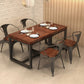 Industrial 1/2/3/5 Pieces Dining Set Square Solid Wood Dining Table Set Clearhalo 'Dining Room Sets' 'Dining Tables & Seating' 'dining_room_set' 'furn' 'furn_dining_room_set' 'Furniture' 'furniture_dining_room_set' 'Kitchen & Dining Furniture' 'kitchen&dining_furn' 'kitchen' 1200x1200_5300106f-f82d-41da-9bfb-7a869969c813