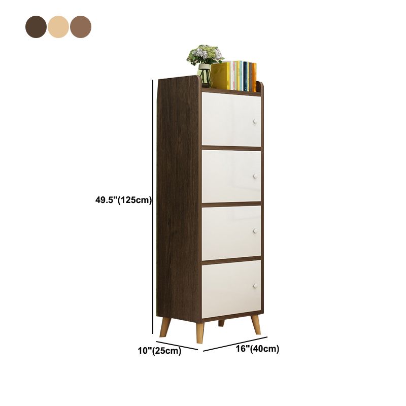 Scratch Resistant Rectangle Accent Cabinet 9.84" Wide Contemporary Wooden Cabinet Clearhalo 'Cabinets & Chests' 'cabinets_chests' 'furn' 'furn_cabinets_chests' 'Furniture' 'Living Room Furniture' 1200x1200_53037f94-c88f-49d3-bb30-451c3dcc1a19