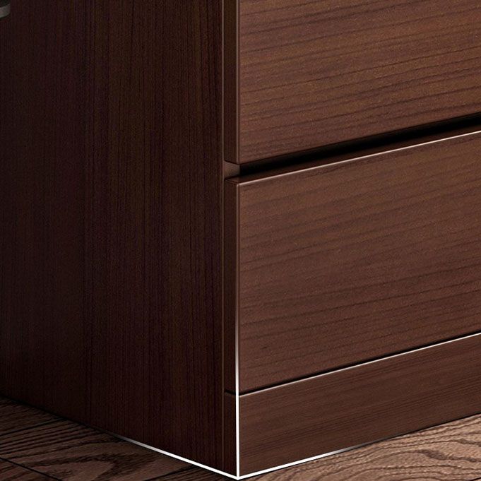 Modern Storage Chest Vertical Wooden Bedroom Storage Chest Dresser with Drawers