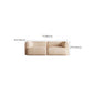 Minimalist 27.6-In H Sofa and Chaise Brown & Beige Sofa with One Side Arm Clearhalo 'furn' 'furn_sectionals' 'Furniture' 'Living Room Furniture' 'Sectionals' 1200x1200_5308f056-64a9-463e-bc35-db588004fd0c
