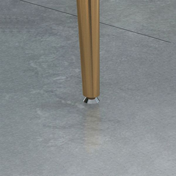 Mesa de la base de oro de la piedra mesa de cocina mesa de comedor de rectángulo de lujo tradicional