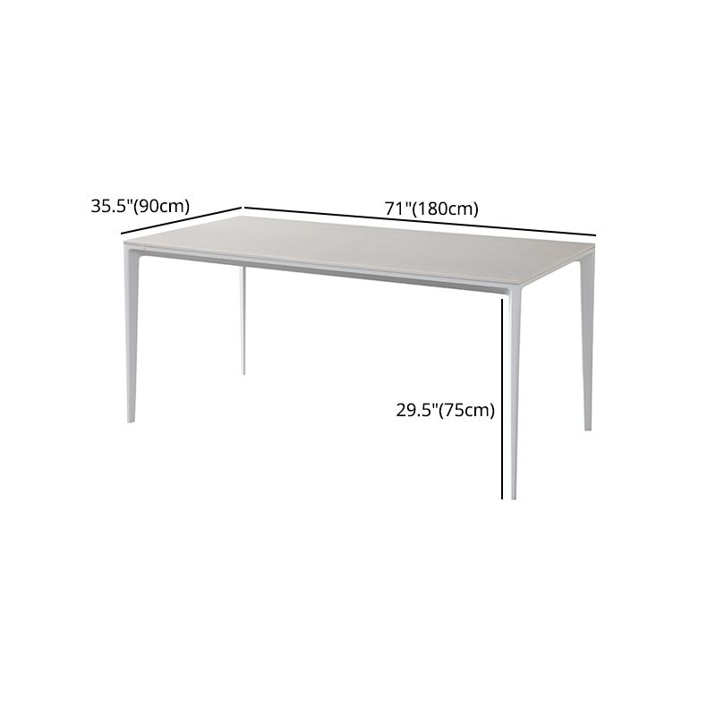Designer Style 1/4/5/7 Pieces Rectangle Dining Set Sintered Stone Dining Table with Chairs Clearhalo 'Dining Room Sets' 'Dining Tables & Seating' 'dining_room_set' 'furn' 'furn_dining_room_set' 'Furniture' 'furniture_dining_room_set' 'Kitchen & Dining Furniture' 1200x1200_53097849-d678-43cf-ab77-17abe787fd8d