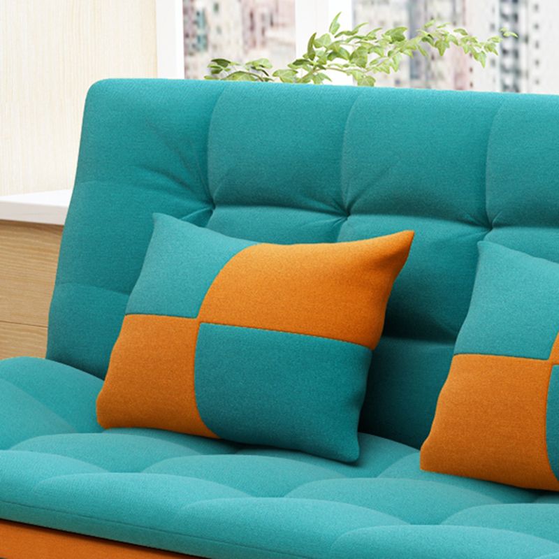 Cotton Blend Convertible Contemporary Biscuit Back Armless Sofa Bed Clearhalo 'furn' 'furn_sofas' 'Furniture' 'Living Room Furniture' 'Sofa' 'sofas' 1200x1200_530a4b09-4622-48ca-92b4-44b094ecd997