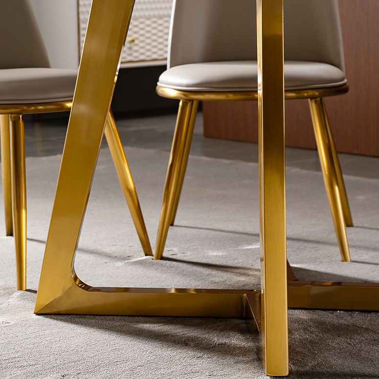 1/4/5/7 Pieces Dining Chairs Set Round Sintered Stone Dining Table Set for Home Use Clearhalo 'Dining Room Sets' 'Dining Tables & Seating' 'dining_room_set' 'furn' 'furn_dining_room_set' 'Furniture' 'furniture_dining_room_set' 'Kitchen & Dining Furniture' 1200x1200_530d402c-adc5-4794-a64b-ff8e4bb168e9