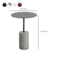 Moderner Metallrund -Top Side Table Beton -Sockel -Endtisch