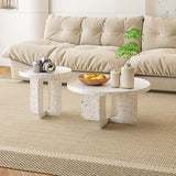 Tavolino astratto di caffè moderno tavolo da cocktail top vassoio in metallo