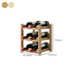 Modern Countertop Wine Bottle Holder Pine Bottle Wine Rack with Shelf Clearhalo 'furn' 'furn_wine_racks' 'Furniture' 'Kitchen & Dining Furniture' 'Wine Racks' 'wine_racks' 1200x1200_530f3cb7-a2d7-4e83-900c-3cc42e57897c