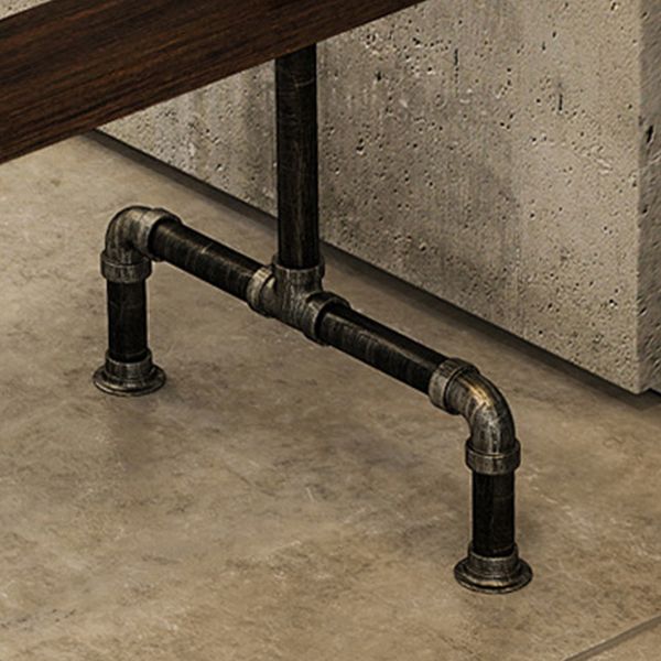 Brown Bar Stool and Table Set Industrial 1/2/4/7 Pieces Table and Stool Set