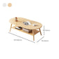 Wood Coffee Table Modern Single Coffee Table with with Storage Drawers Clearhalo 'Coffee & Accent Tables' 'Coffee Tables' 'coffee_tables' 'furn' 'furn_coffee_tables' 'Furniture' 'Living Room Furniture' 1200x1200_53112264-acca-47bb-aabf-0b0e7504b3b1
