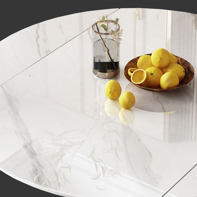 Nordic Glam Sintered Stone Dining Table Set 1/4/5/7 Pieces Dining Set for Kitchen Clearhalo 'Dining Room Sets' 'Dining Tables & Seating' 'dining_room_set' 'furn' 'furn_dining_room_set' 'Furniture' 'furniture_dining_room_set' 'Kitchen & Dining Furniture' 1200x1200_5312dca9-4a7e-4eb4-b014-89d9b6ce6495