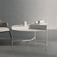 Table basse à cadre en métal Table de cocktail ronde moderne du milieu du siècle