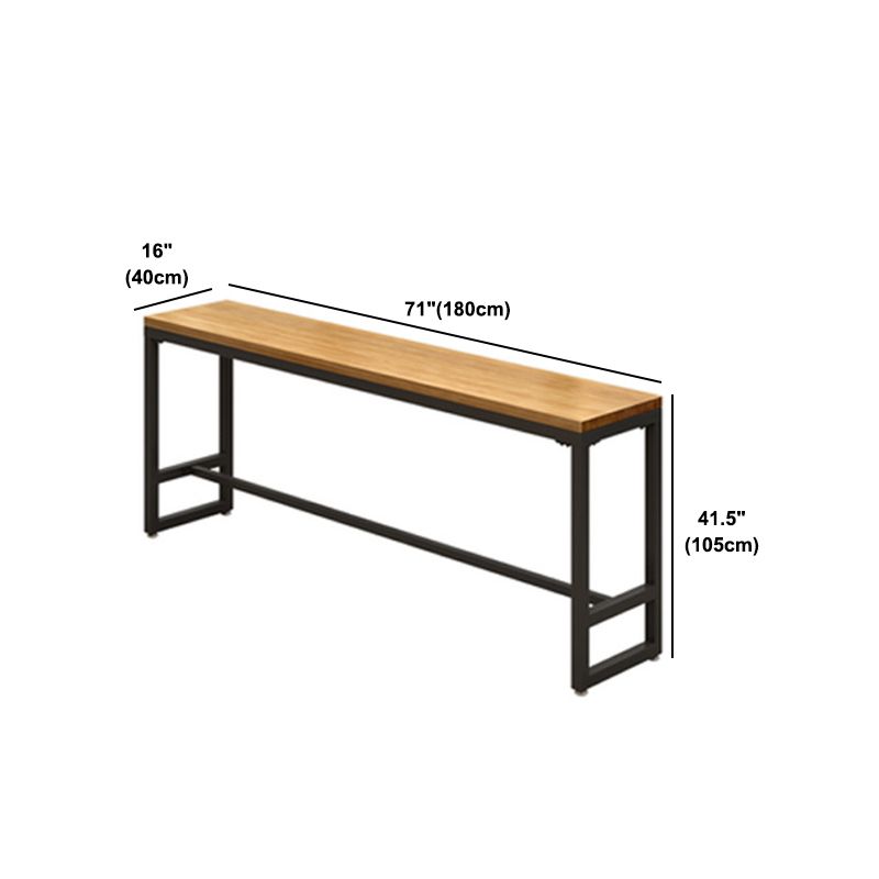 Mesa de comedor de madera de pino, mesa de Bar rectangular moderna para tienda de té con leche y cafetería