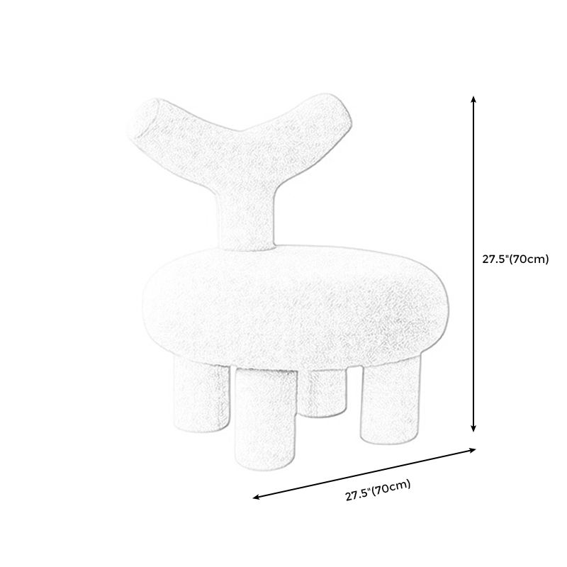 Armless Parsons Chair Wool Chair Fixed Back Chair for Living Room Clearhalo 'Accent Chairs' 'accent_chairs' 'Chairs & Seating' 'furn' 'furn_accent_chairs' 'Furniture' 'furniture_accent_chairs' 'Living Room Furniture' 1200x1200_53133752-0d66-4a61-8bb8-ba57f90b0988