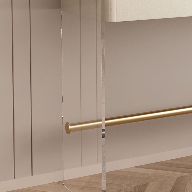 Vanity di trucco largo 15,74 "con 3 cassetti di stoccaggio Brive White Dresser