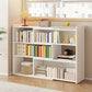 Modern Wood Horizontal Book Shelf Closed Back Shelf Bookcase