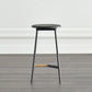 Modern Black Counter Bar Stool Wood Armless Bar Stool with Footrest and Iron Base Clearhalo 'Bar Furniture' 'Bar Stools' 'bar_stools' 'furn' 'furn_bar_stools' 'furniture_bar_stools' 'Kitchen & Dining Furniture' 'kitchen&dining_furn' 'kitchen' 'kitchen_furn' Furniture' 1200x1200_53196fdf-9ade-4fad-a47b-62b1250d3845