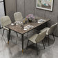 Metal Industrial Rectangle Table Sintered Stone Table for Kitchen and Dining Room Clearhalo ' dining_table' 'Dining Tables & Seating' 'Dining Tables' 'furn' 'furn_dining_table' 'Furniture' 'furniture_dining_table' 'Kitchen & Dining Furniture' 'kitchen&dining_furn' 'kitchen' 'kitchen_dining_table' 1200x1200_531b5345-4458-4163-bd8d-e5320f9595a1