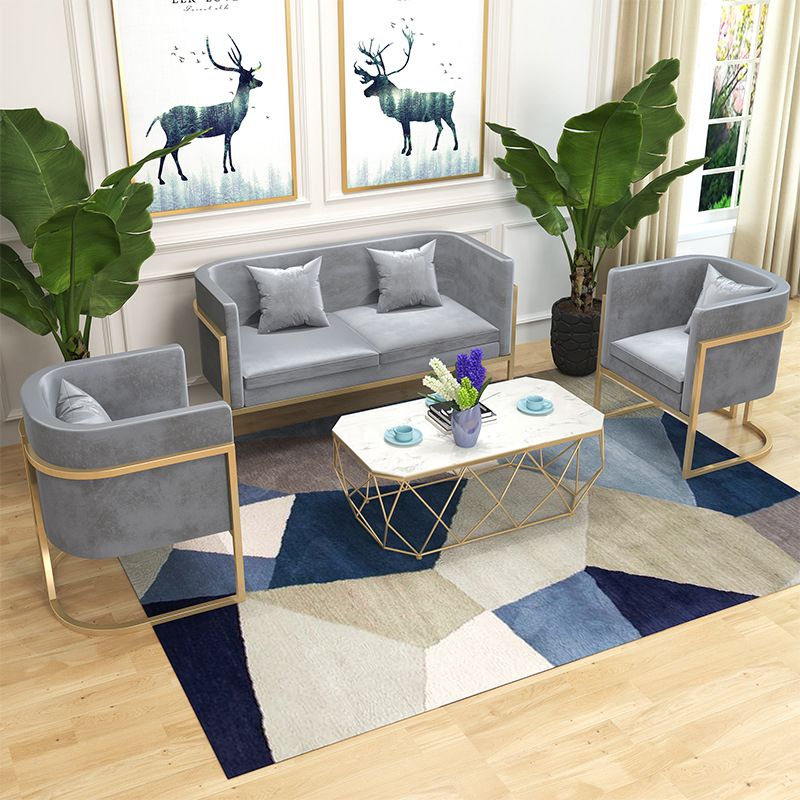 Tuxedo Arm Tight Back Sofa Contemporary Fabric Standard Settee