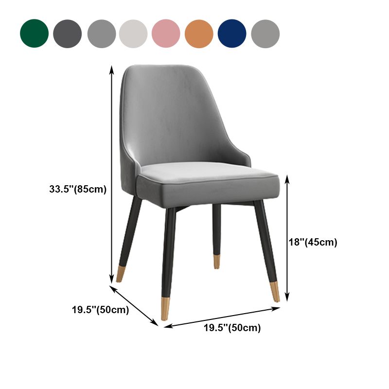 Silla de comedor Parsons contemporánea, silla lateral tapizada para comedor