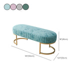 12.48-inch Width Modern Seating Bench Cushioned Metal Entryway Bench Clearhalo 'Benches' 'Chairs & Seating' 'furn' 'furn_benches' 'Furniture' 'Living Room Furniture' 1200x1200_531e4d0a-a8f5-4de7-8d1e-342d290cc75f