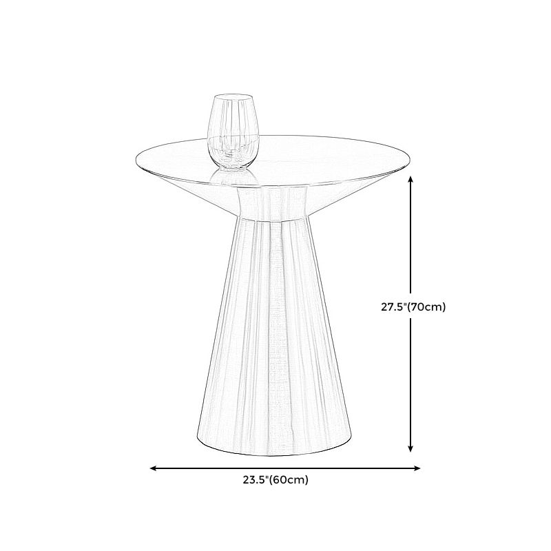 Metal Gold Round Modern Pedestal Side Table End Table for Living Room Clearhalo 'Coffee & Accent Tables' 'End & Side Tables' 'end_side_table' 'end_side_tables' 'furn' 'furn_end_side_tables' 'Furniture' 'furniture_end_side_table' 'Living Room Furniture' 1200x1200_5321add6-dcfe-44bb-9188-f68f3697475e