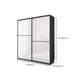 Modern Bedroom Wardrobe Wooden Storage Cabinet with Sliding Doors