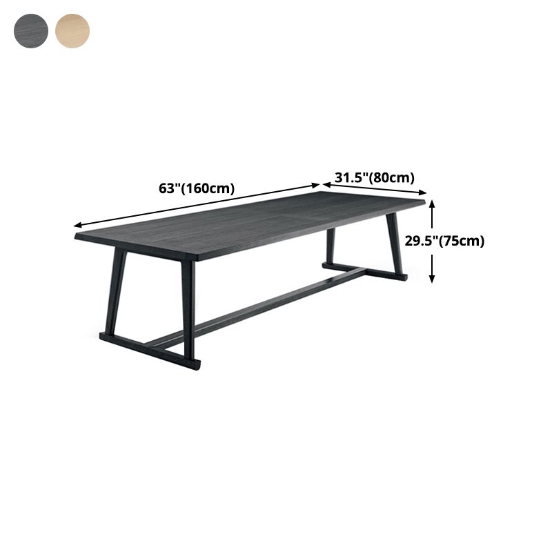 Solid Wood Modern Table for Restaurant Rectangle Dining Table with Trestle Base Clearhalo ' dining_table' 'Dining Tables & Seating' 'Dining Tables' 'furn' 'furn_dining_table' 'Furniture' 'furniture_dining_table' 'Kitchen & Dining Furniture' 'kitchen&dining_furn' 'kitchen' 'kitchen_dining_table' 1200x1200_532243fa-c387-4f85-82b8-821b9ea16a7d