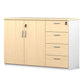 Lateral File Cabinet Wood Locking File Cabinet with Storage Shelves