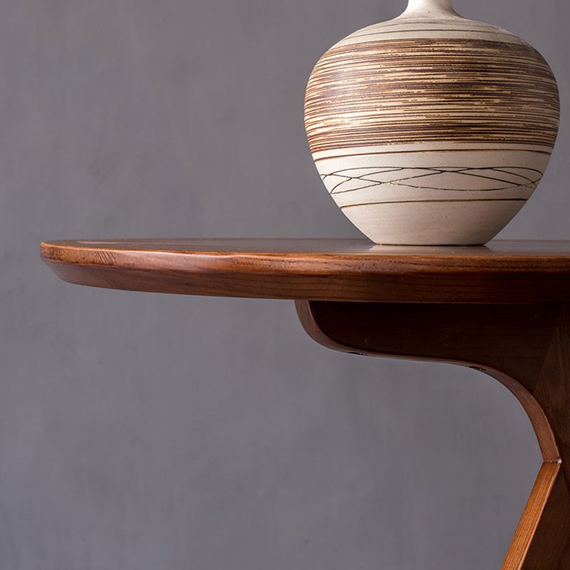 19" Wide Contemporary Corner Table Round Solid Wood Side End Table Clearhalo 'Coffee & Accent Tables' 'End & Side Tables' 'end_side_tables' 'furn' 'furn_end_side_tables' 'Furniture' 'Living Room Furniture' 1200x1200_5323750c-c063-4498-a8be-6d25f3809dbe