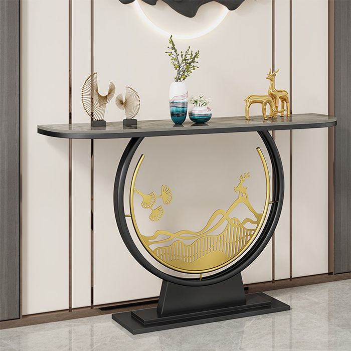 Tavolo accento console di ferro glam tavolo divano console in pietra per sala