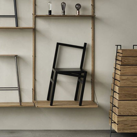 Moderner einfacher Seitenstuhl Holzbasis -Essstuhl für Esszimmer