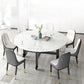 Mid-Century Round Shape Table MDF Folding Standard Dining Table for Kitchen Clearhalo ' dining_table' 'Dining Tables & Seating' 'Dining Tables' 'furn' 'furn_dining_table' 'Furniture' 'furniture_dining_table' 'Kitchen & Dining Furniture' 'kitchen&dining_furn' 'kitchen' 'kitchen_dining_table' 1200x1200_5327f626-820c-4a98-bec0-8a6506175764