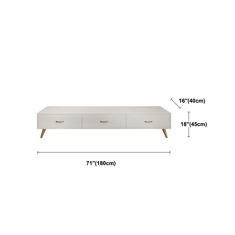 Modern TV Media Stand with Gold Metal Legs Stone Top Media Console with Drawers Clearhalo 'furn' 'furn_tv_stands_entertainment_centers' 'Furniture' 'Living Room Furniture' 'TV Stands & Entertainment Centers' 'TV Stands & Media Storage Furniture' 'tv_stands_entertainment_centers' 1200x1200_532a7384-2941-4f27-bd11-bd1b191a61e4