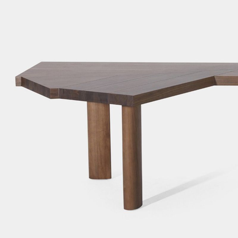 Mesa de trabajo industrial de madera sólida Tabla de escritura fija