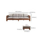Storage No Distressing Tight Seat Square Arm Wood Solid Color Sofa