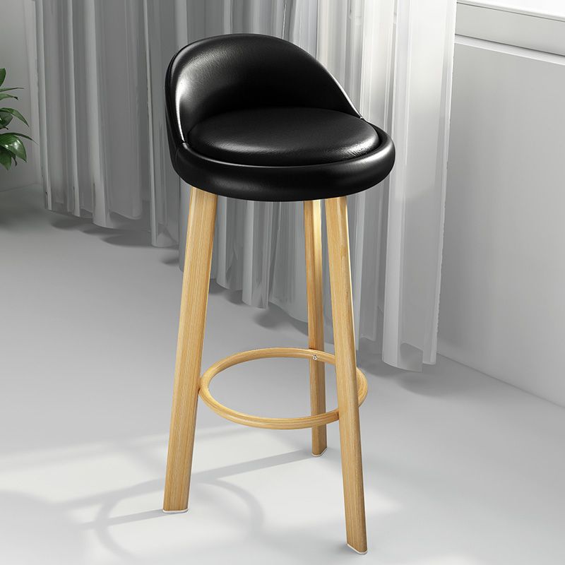Modern Backrest Armless Counter Stool Steel Cashier Bar Stool with Cushion and Footrest Clearhalo 'Bar Furniture' 'Bar Stools' 'bar_stools' 'furn' 'furn_bar_stools' 'furniture_bar_stools' 'Kitchen & Dining Furniture' 'kitchen&dining_furn' 'kitchen' 'kitchen_furn' Furniture' 1200x1200_532cadf5-7bee-4416-82fb-dfcc68031062