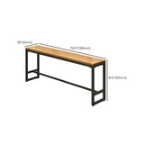 Moderno 1/3 pezzi da bar tavolo da bar rettangolo tavolino in legno di pino con sgabelli per caffè