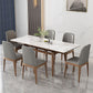 Modern Rectangle Dining Table Set 1/4/5/7 Pieces Dinette Set with Wooden Frame Clearhalo 'Dining Room Sets' 'Dining Tables & Seating' 'dining_room_set' 'furn' 'furn_dining_room_set' 'Furniture' 'Kitchen & Dining Furniture' 1200x1200_532ecdb7-de08-424f-9c5a-3bfeeb95322a