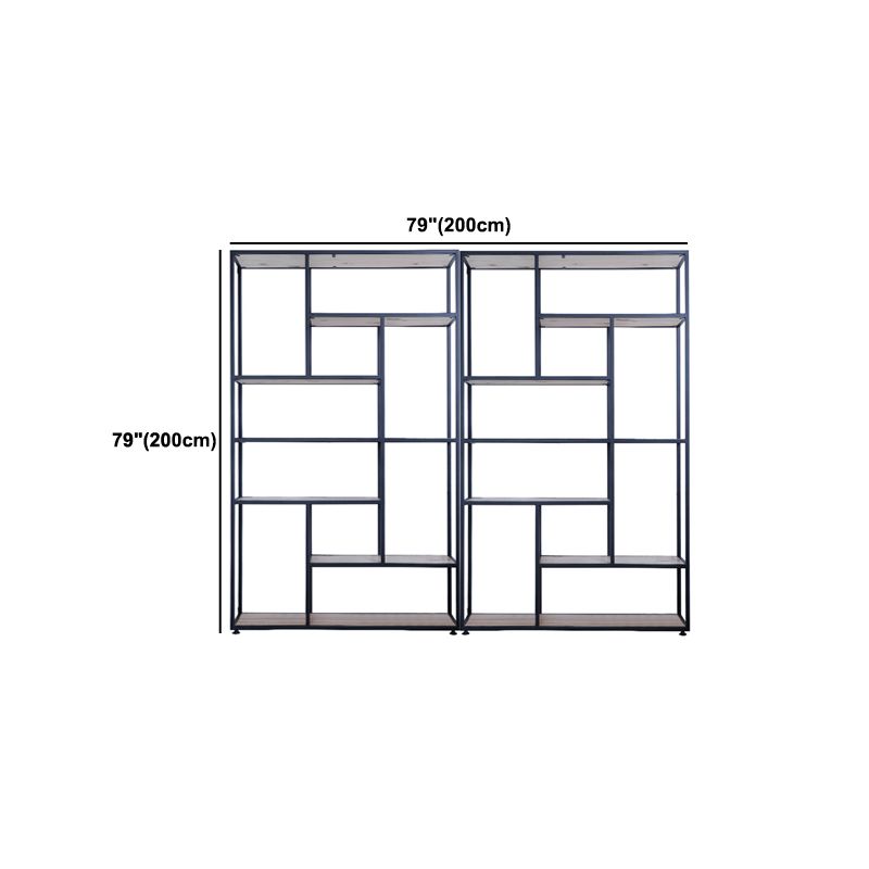 Scaffale moderno a pavimento in ferro Scaffale per libri Etagere largo 12 pollici