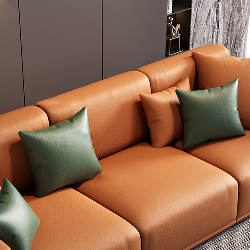 Fabric Living Room Square Arm Standard Cushions Contemporary Seating Clearhalo 'furn' 'furn_sofas' 'Furniture' 'furniture_sofas' 'kitchen' 'kitchen_sofas' 'Living Room Furniture' 'Sofa' 'sofas' 1200x1200_5332d7c2-f071-4dd6-ac76-28a33d653eb4